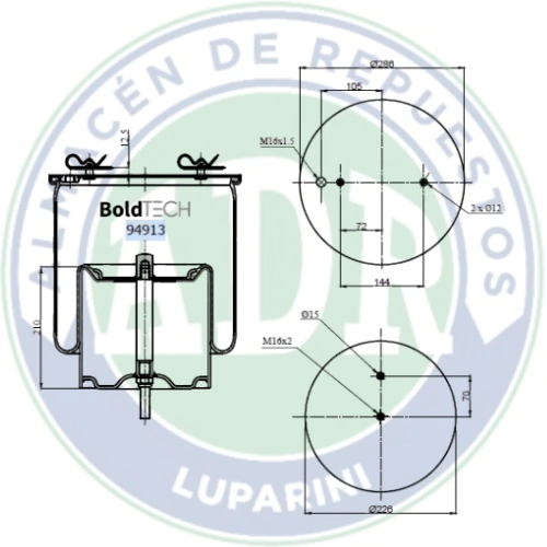 FUELLE DE SUSPENSION SCANIA