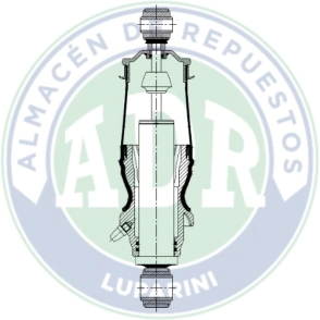 FUELLE CABINA C/AMORT MERCEDES BENZ ACTROS DELANTERO