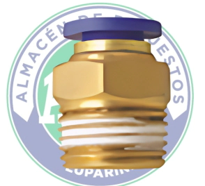 CONECTOR RECTO 1/8 PARA TUBO 6 MM