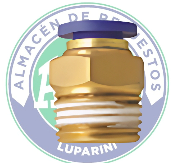 CONECTOR RECTO 1/4 PARA TUBO 6 MM