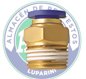 CONECTOR RECTO 1/4 PARA TUBO 8 MM