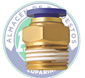 CONECTOR RECTO 1/8 PARA TUBO 10 MM