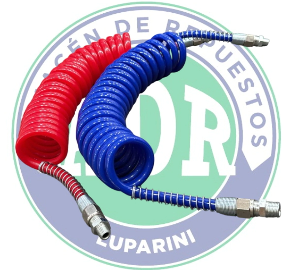 MANGUERA ESPIRALADA 2 COLORES 4.50 MTS (JUEGO)